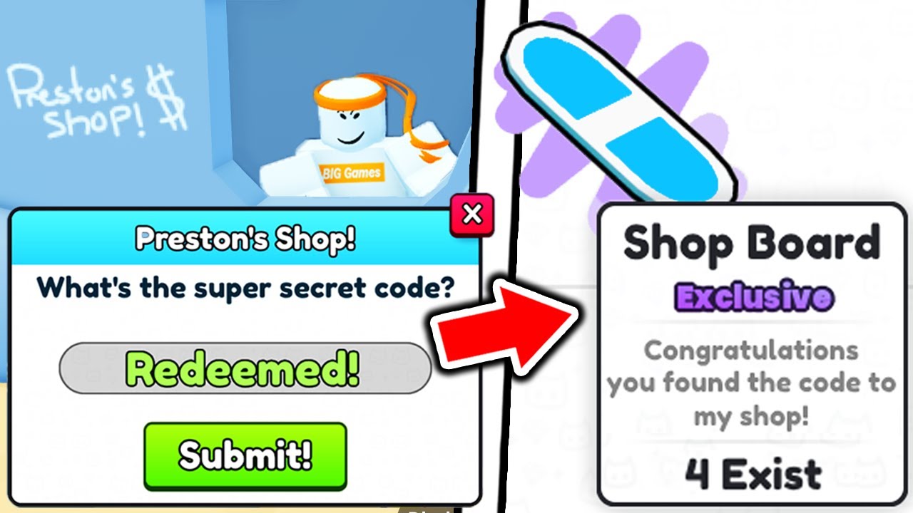 How To REDEEM ALL SECRET PRESTONS SHOP CODES In Roblox Pet Simulator 99! 